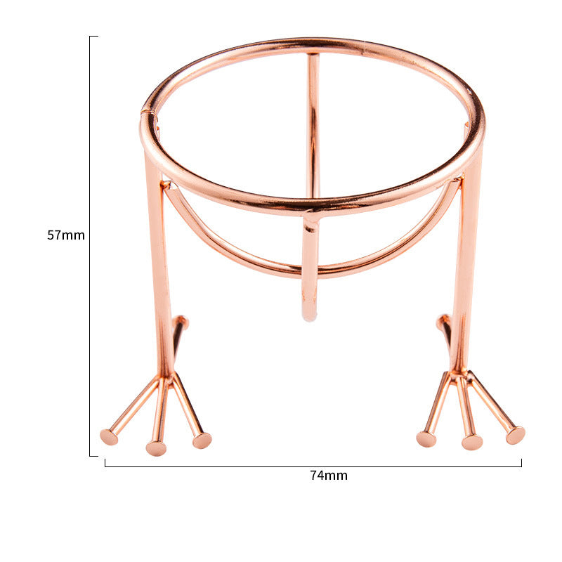 Beauty Egg Rack Spiral Cross Rabbit-Shaped Powder Puff Storage Rack Beauty Egg Tray Metal Drying Rack