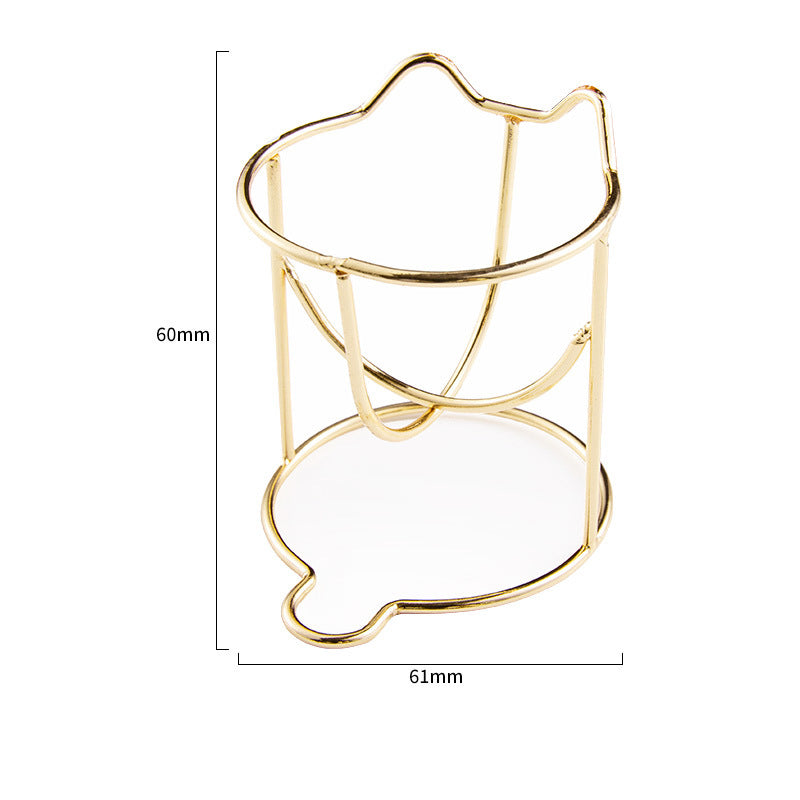 Beauty Egg Rack Spiral Cross Rabbit-Shaped Powder Puff Storage Rack Beauty Egg Tray Metal Drying Rack