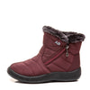Warm Ladies Snow Boots, Women's Side Zipper Waterproof Cotton Boots