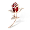 Temperament Crystal All-match Brooch Alloy Jewelry Ladies Wear Corsage