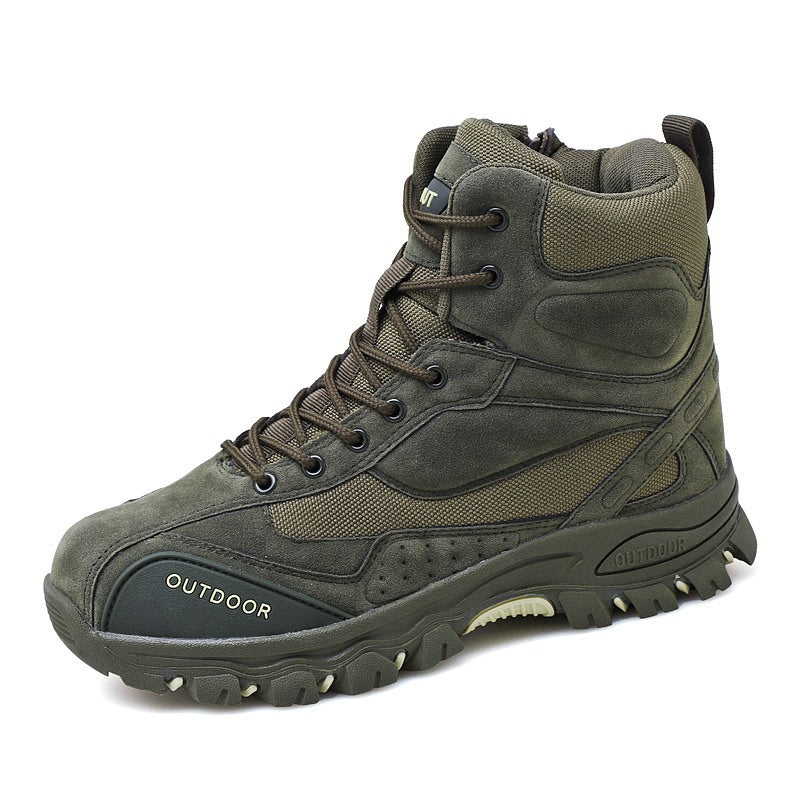 Mountaineering Work Shoes High-Top Lace-Up Mid-Tube Martin Boots
