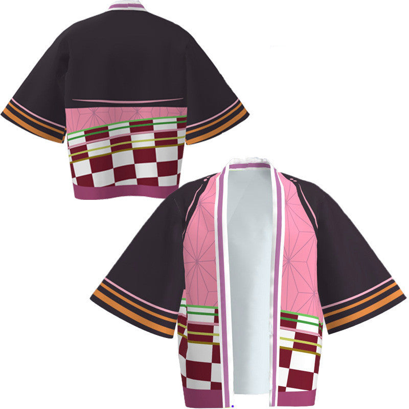 Peripheral Haori Kimono Jacket Kadomon Tanjiro Suit Bathrobe
