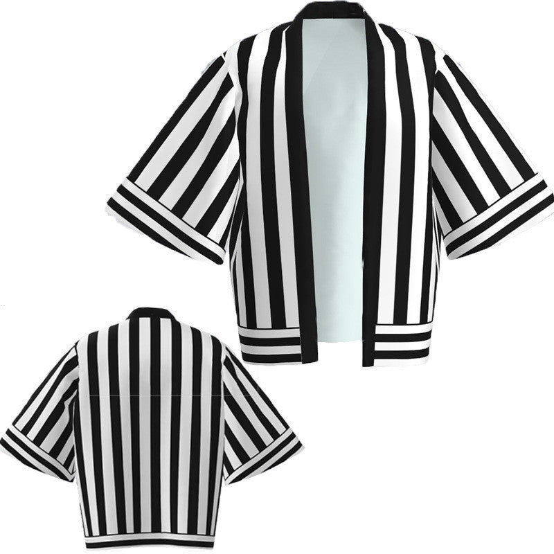 Peripheral Haori Kimono Jacket Kadomon Tanjiro Suit Bathrobe