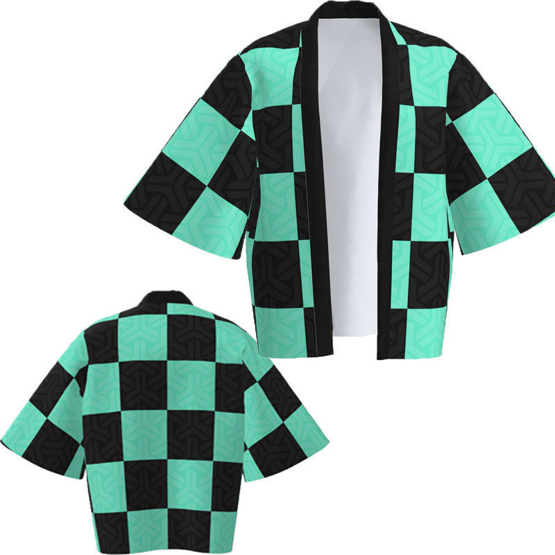 Peripheral Haori Kimono Jacket Kadomon Tanjiro Suit Bathrobe