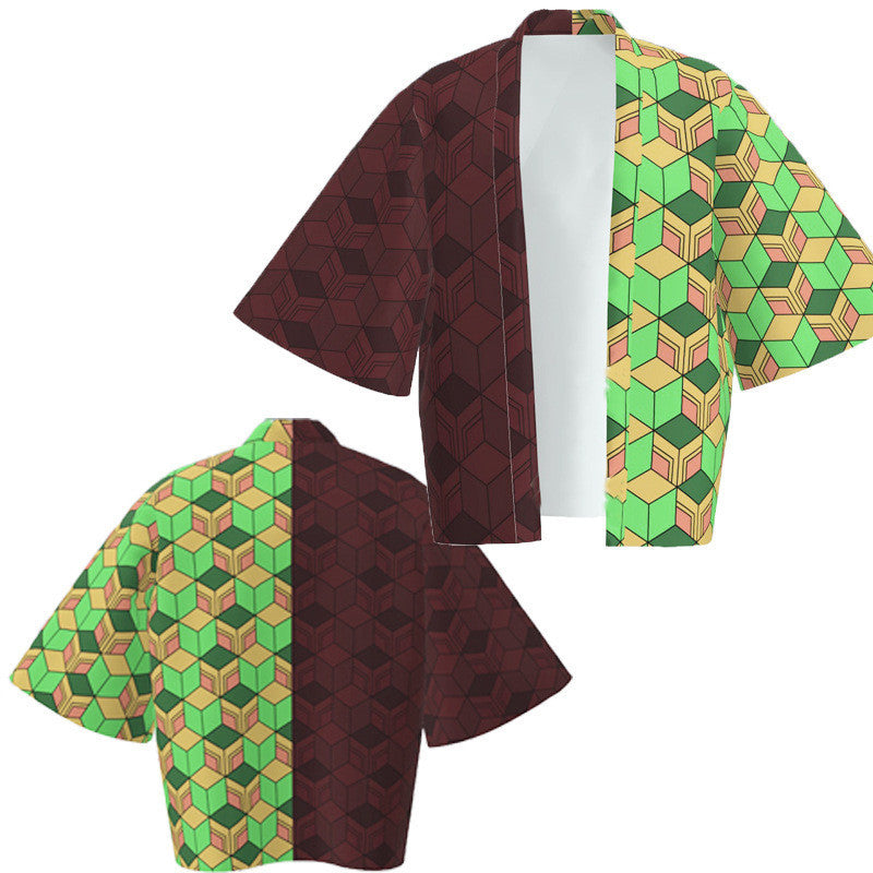 Peripheral Haori Kimono Jacket Kadomon Tanjiro Suit Bathrobe