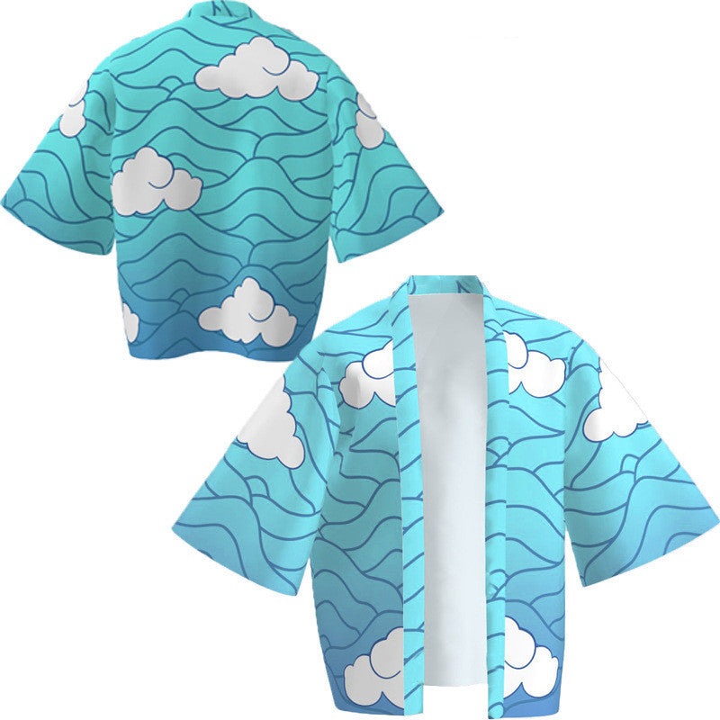 Peripheral Haori Kimono Jacket Kadomon Tanjiro Suit Bathrobe