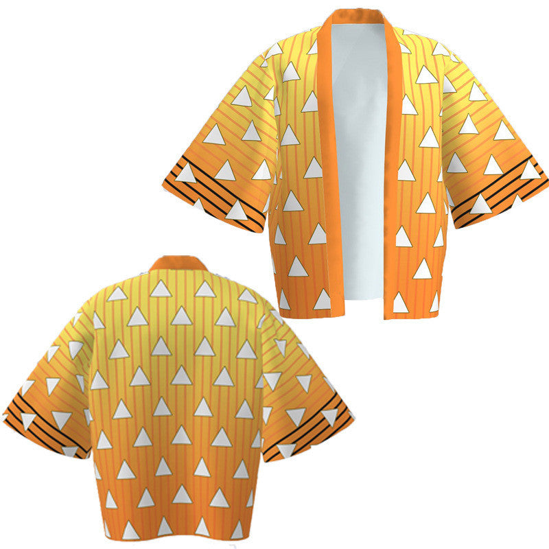 Peripheral Haori Kimono Jacket Kadomon Tanjiro Suit Bathrobe