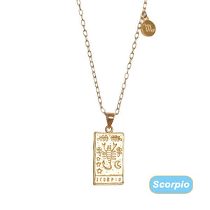 Twelve Constellation Necklace Popular Clavicle Chain