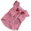 Dog Clothes Small Dog Checkered Shirt Summer Thin