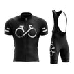 Short-sleeved Bib Cycling Clothes Suit Bicycle Men And Women Moisture Wicking Outdoor Clothes