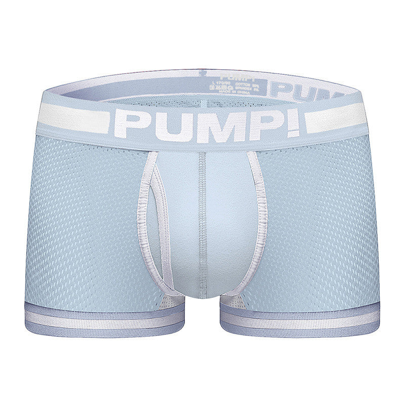 Men's Underwear Stretch Cotton Mesh Boxer Briefs Breathable Mesh