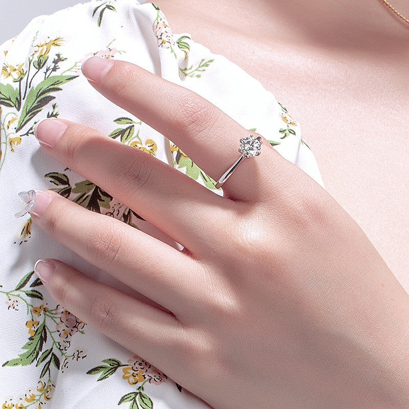 Ring Japan And South Korea Simple Net Celebrity Jewelry Lively Marriage