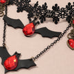 Alpscommerce  Necklace Lace Choker Necklace For Women Nightmare Before Christmas Black Layered Necklace