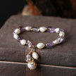 Original Natural Freshwater Pearl Shaped Amethyst Bracelet