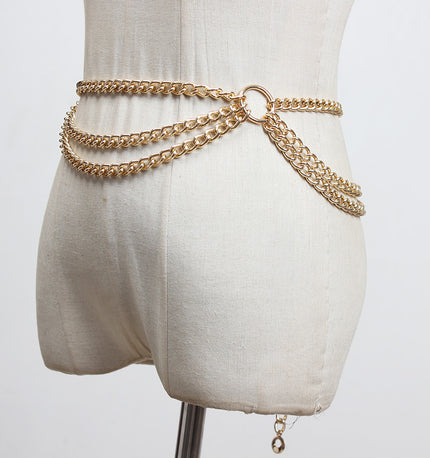 Fashion Decorative Dress With Skirt Belt Accessories