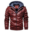 Fashion Motorcycle Leather Jacket Men Slim Fit Oblique Zipper PU Jackets Autumn Mens Leather Biker Coats Warm Streetwear
