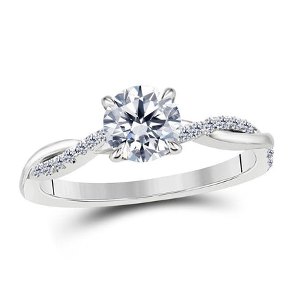 Fashion Twisted Inlaid Zircon Ring With 14k Gold Plated Ring Bracelet