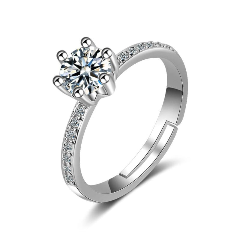 Forest zircon ring women