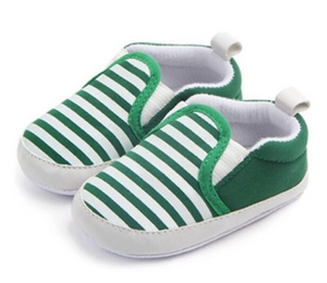 Kids Infant First Walkers Striped Classic Shoes Loafers Casual Soft Shoes