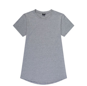 Men's t-shirt new men's round neck youth solid color men's advertising shirt