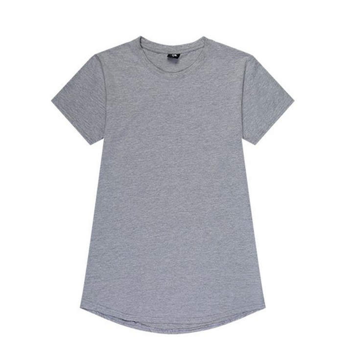 Men's t-shirt new men's round neck youth solid color men's advertising shirt