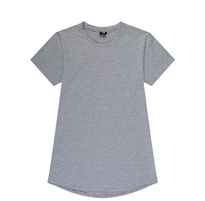 Men's t-shirt new men's round neck youth solid color men's advertising shirt