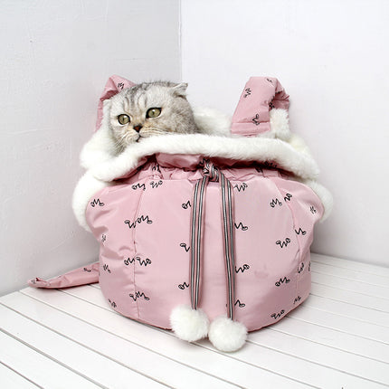 Pets Carrier Backpack Outdoor and Travel Use in Winter
