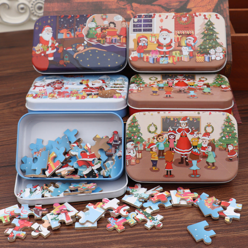 Children's handmade Santa Claus puzzle