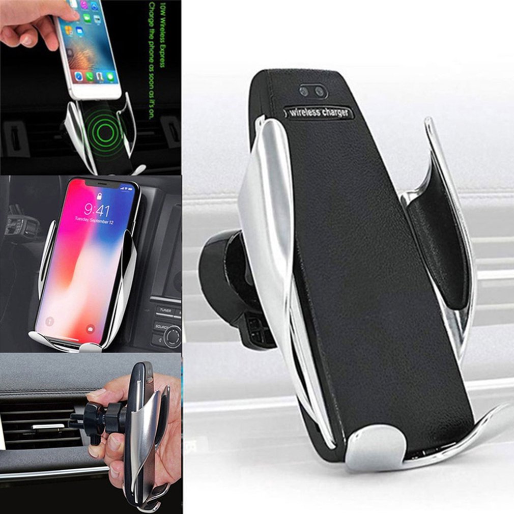 Car Wireless Charger 10W Induction Car Fast Wireless Charging With Car Phone Holder S5