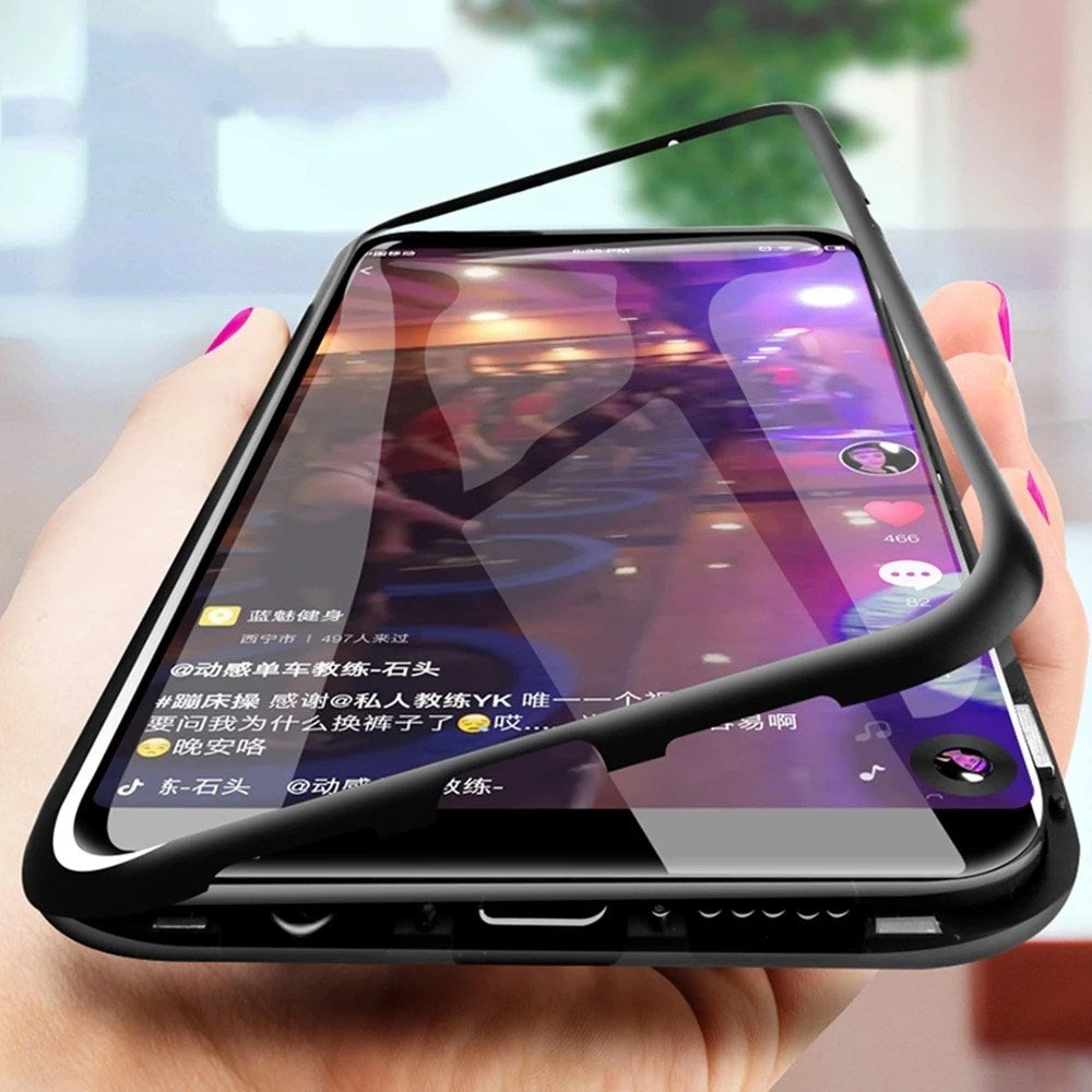 Metal magnetic king mobile phone case