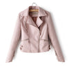 Irregular cuff motorcycle leather jacket