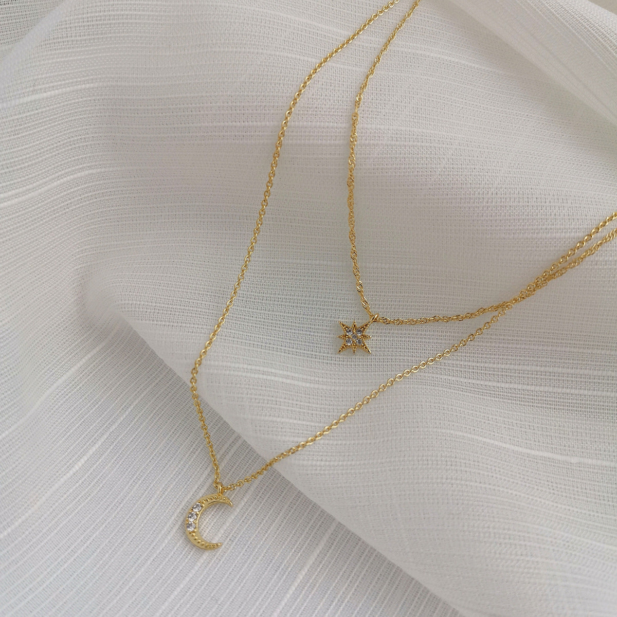 Zircon Double Necklace