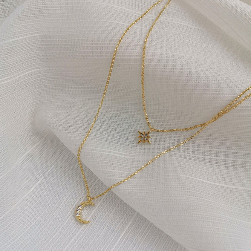 Zircon Double Necklace