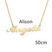 Necklace Alloy Pendant Font Fascinating Pendant Custom Name Necklace Personalized Necklace