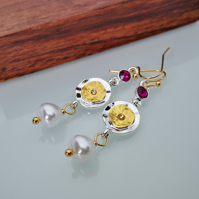Coin Pearl Earrings