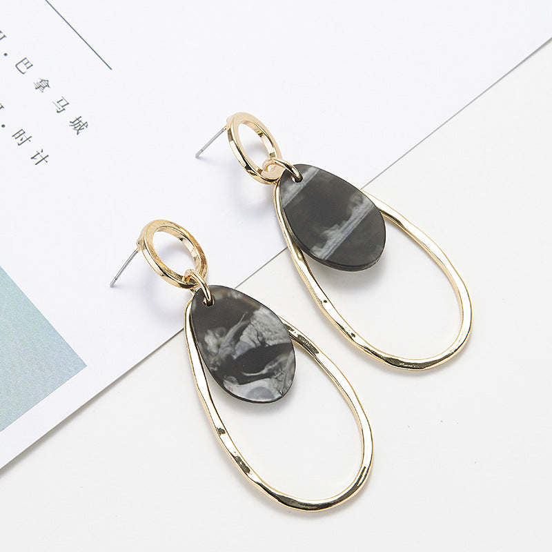 Diamond circle matte earrings earrings Japan and South Korea simple charm full diamond fashion wild earrings