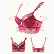 Women Bra Set Ultra-thin Red Black Lace Bras Underwear