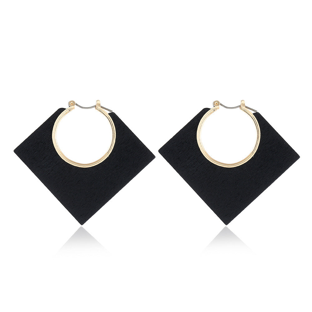 Diamond circle matte earrings earrings Japan and South Korea simple charm full diamond fashion wild earrings