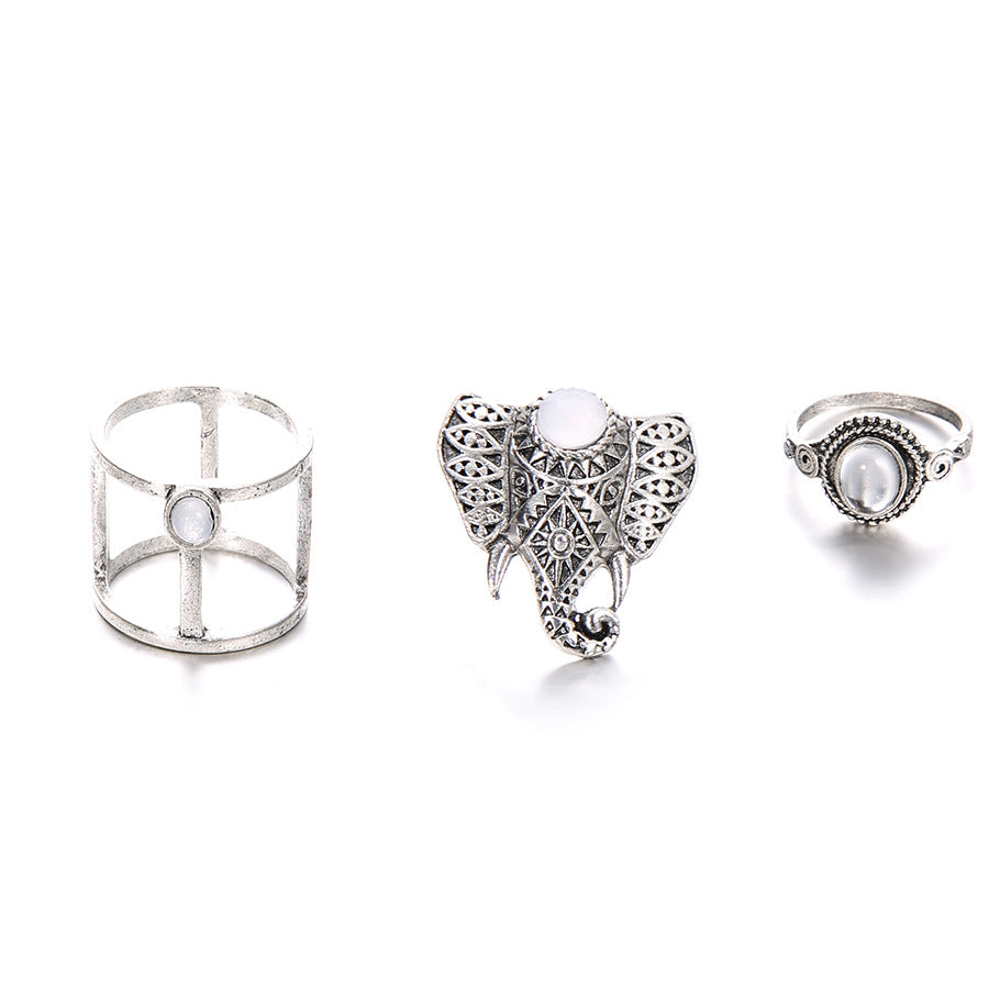 Alpscommerce Elephant jewelry ring