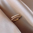 Pearl ring fashion color retention index finger ring