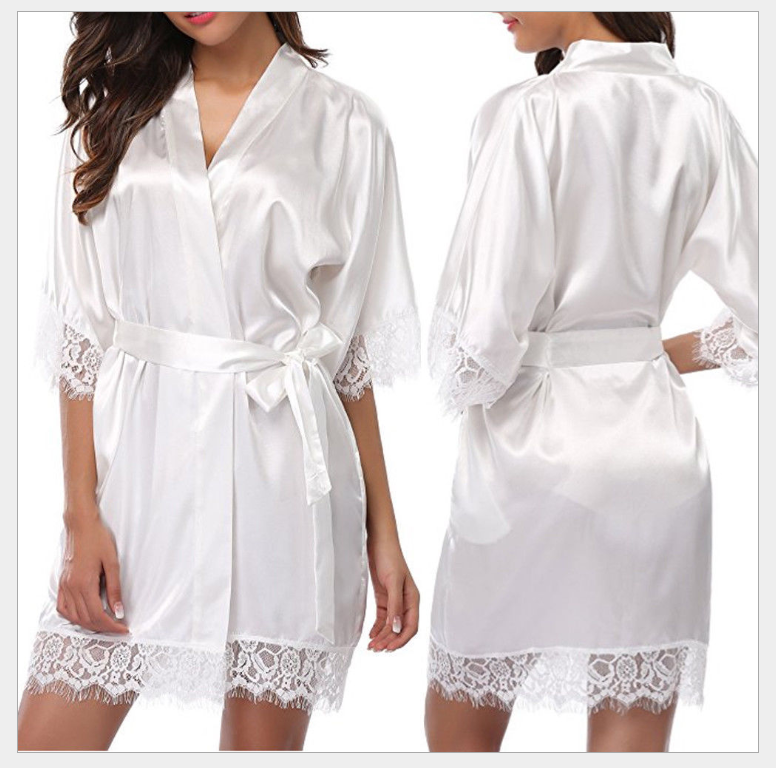 Faux Ice Silk Plus Size Nightgown pajamas