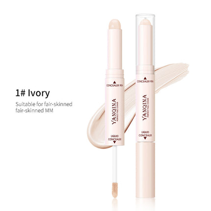Double Heads Are Suitable For Any Skin Type Natural Color Brightening Liquid Concealer