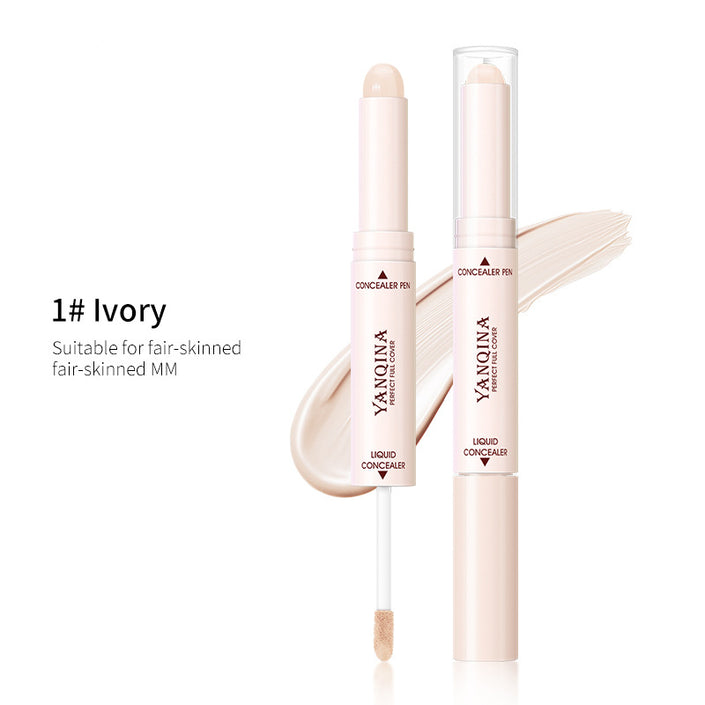Double Heads Are Suitable For Any Skin Type Natural Color Brightening Liquid Concealer