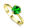 Rose gold and zircon ring