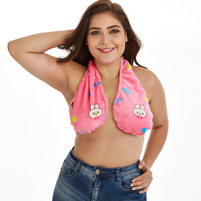 Towel Bra Bath Towel Hanging Neck Wrapped Chest shower towel underwear towel