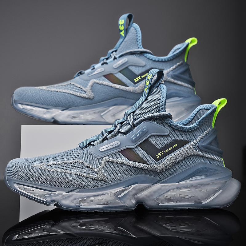 Lightweight Autumn Winter Breathable Trendy Reflective Men's Shoes