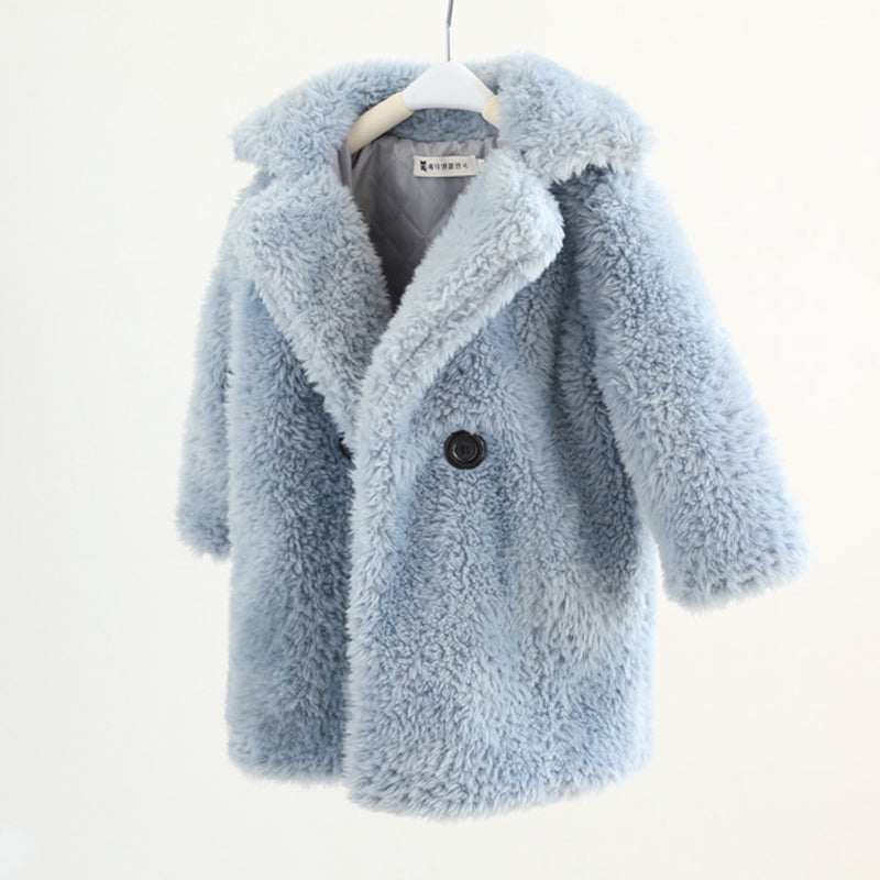 Big Kids Fur Coat In Autumn And Winter Coat Alpscommerce