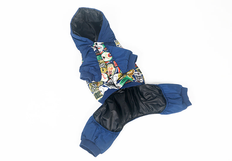 Dog casual printed clothes