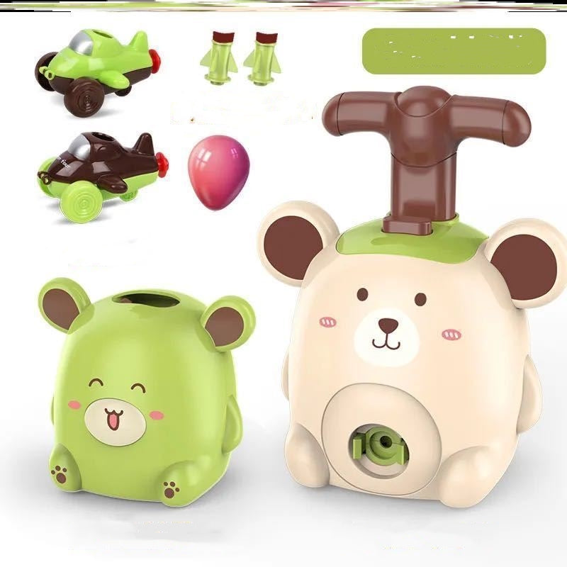 Power Balloon Launch Tower Toy Puzzle Fun Education Inertia Air Power Balloon Car Science Experimen Toy for Children Gift