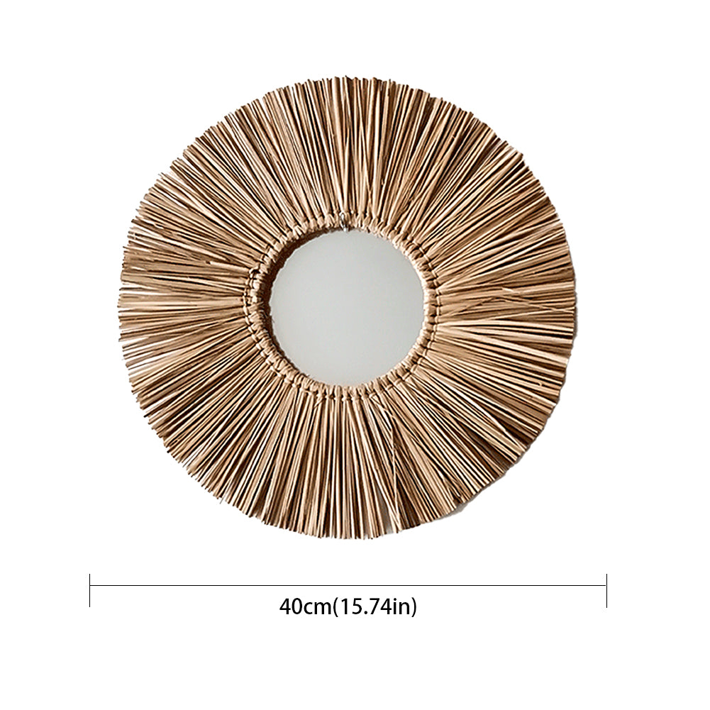 Nordic Style Retro Tassel Woven Wall-mounted Mirror